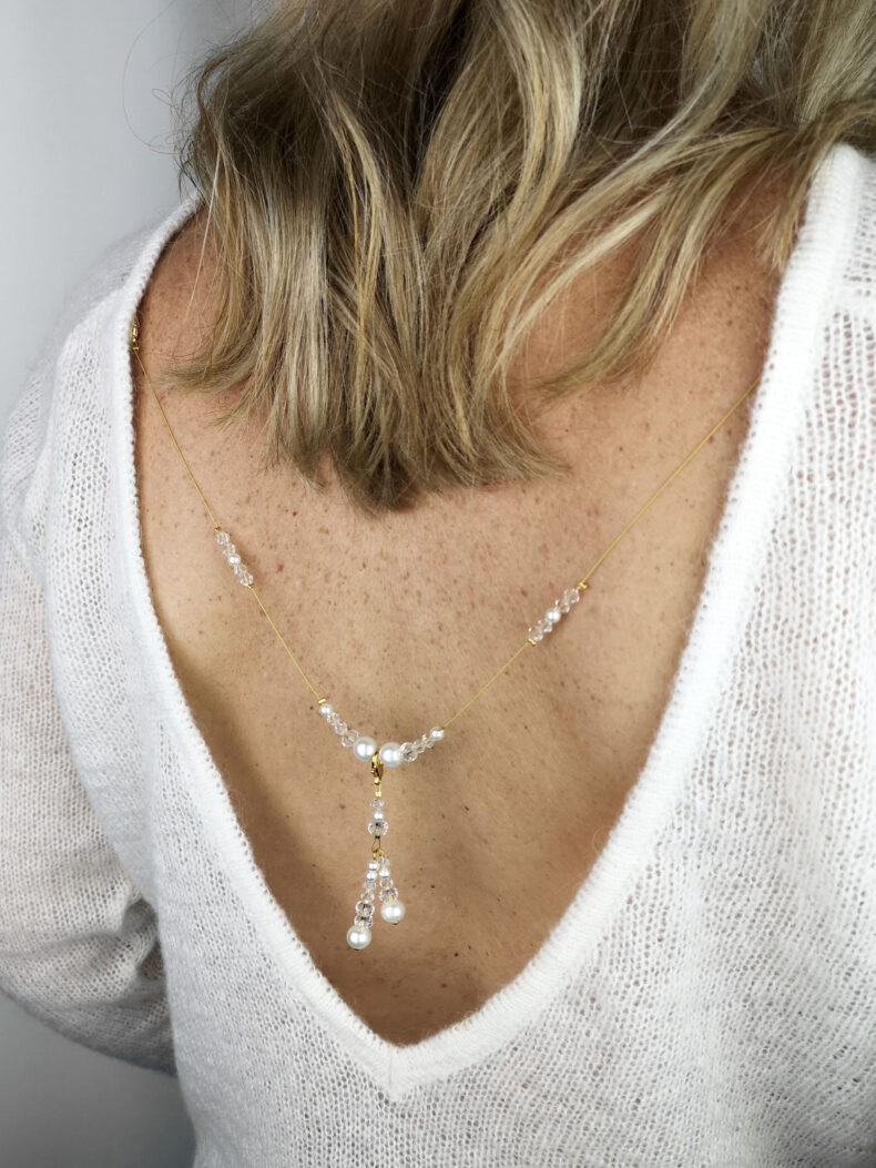 #short charm - pearl