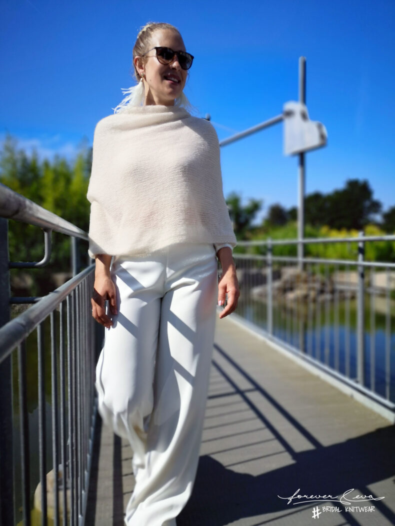 #be sweet Schal ivory/gold