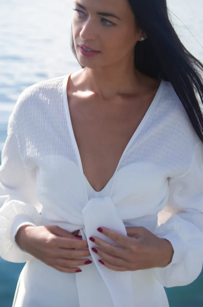 #be graceful Brautjacke mit Puffärmel
